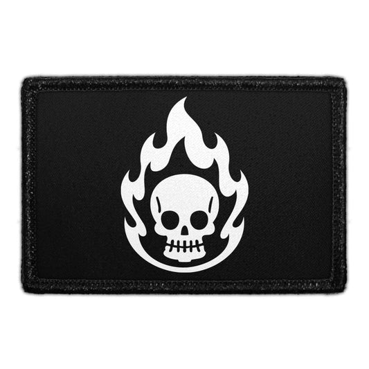 Skull On Fire - Removable Patch