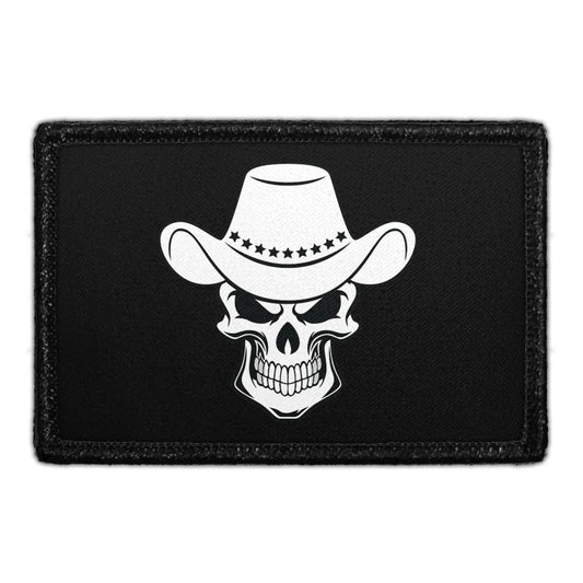 Skull With Hat - Removable Patch