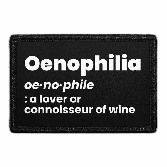 Oenophilia - Dictionary Description - Removable Patch