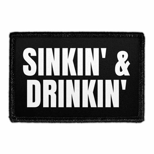 Sinkin' & Drinkin - Golf - Removable Patch