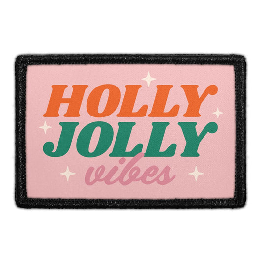 Holly Jolly Vibes Retro - Removable Patch