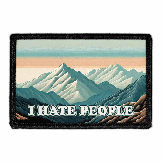 I Hate People - Mountain Sunrise - Removable Patch