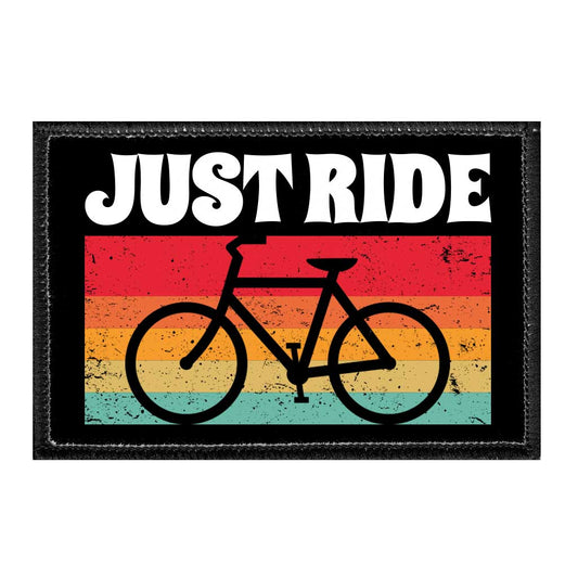 Just Ride - Retro - Removable Patch