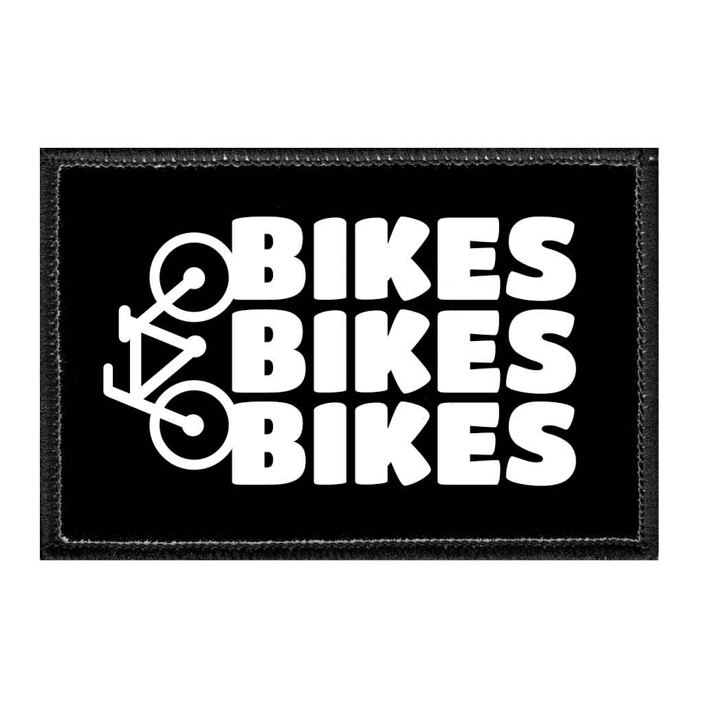Bikes Bikes Bikes - Removable Patch