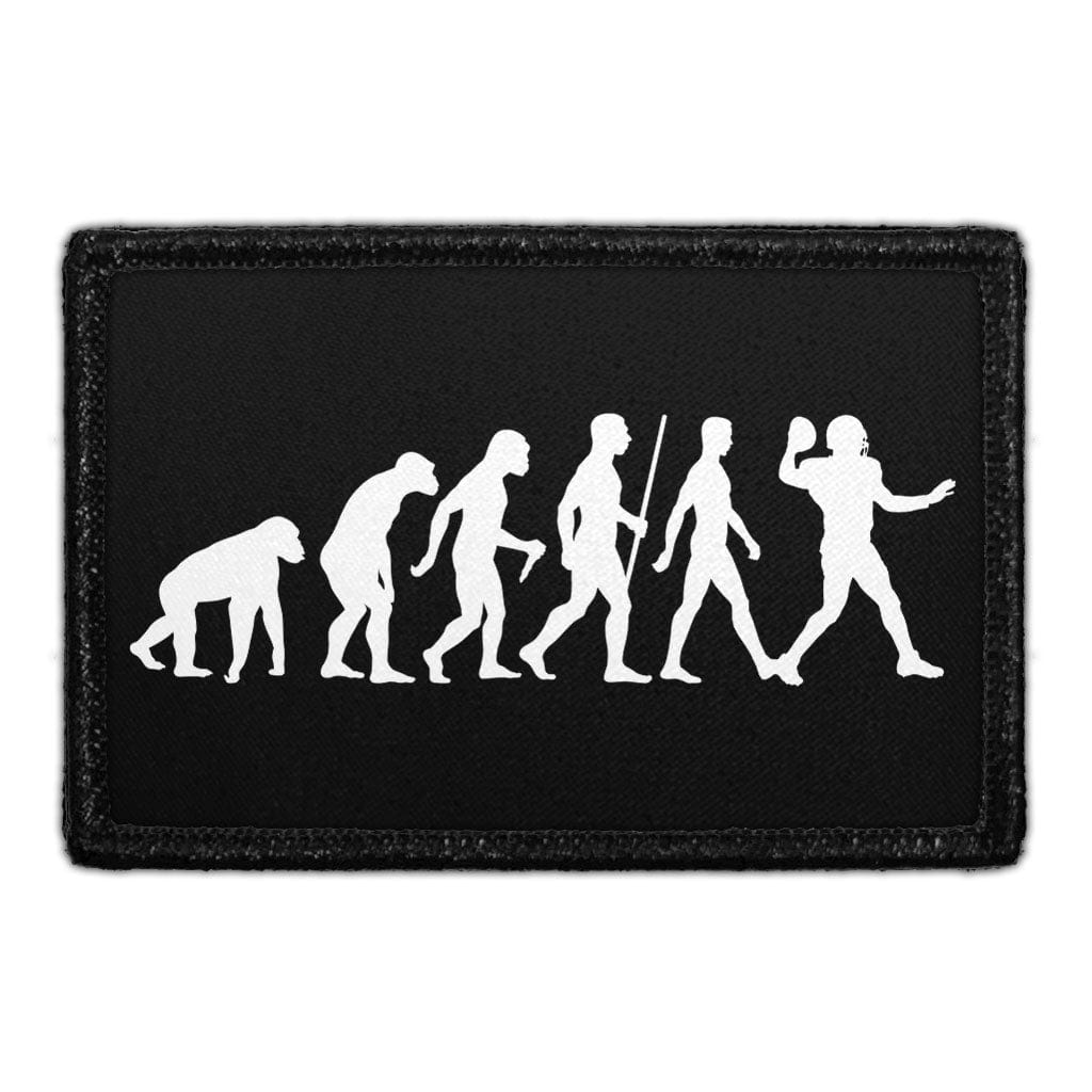 Evolution Of Man - Football - Removable Patch