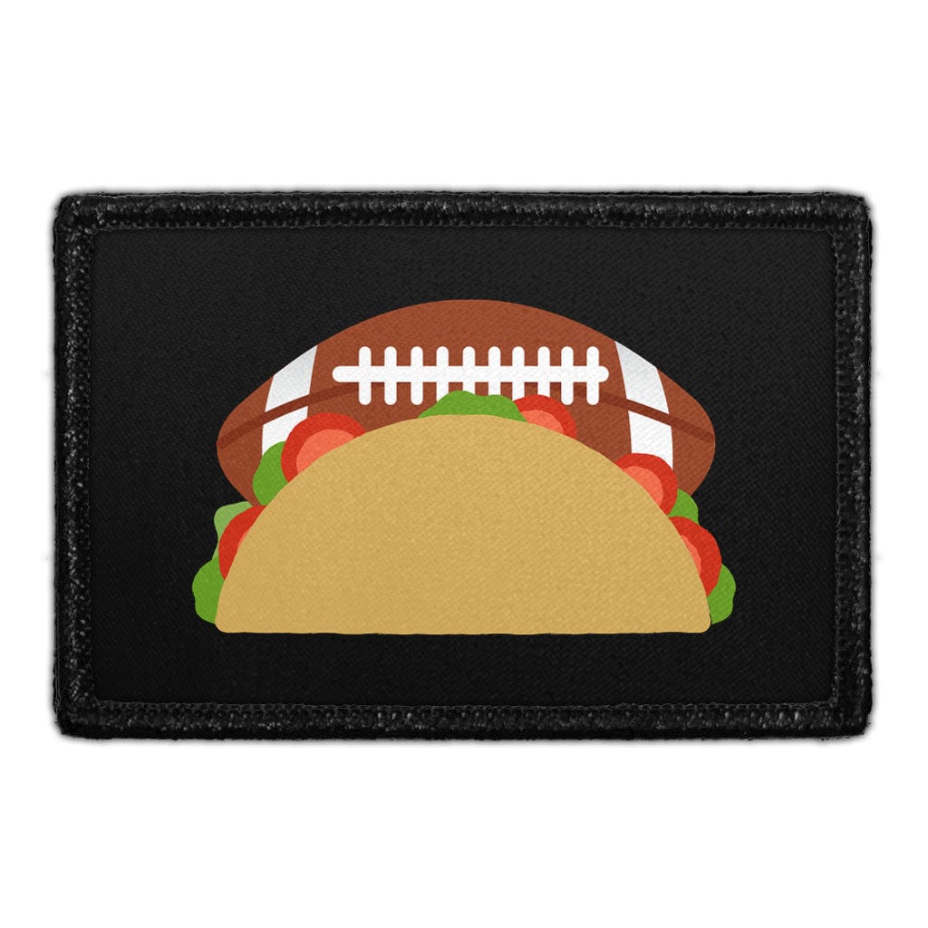 Football And Tacos - Removable Patch