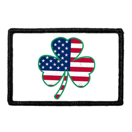 3 Leaf Clover - US Flag - Patch