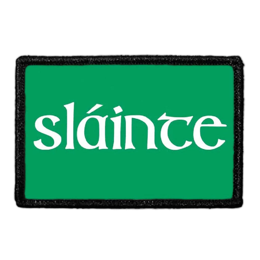 Sláinte - Green Background - Patch