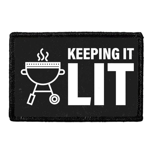 Keeping It Lit - Black - Removable Patch