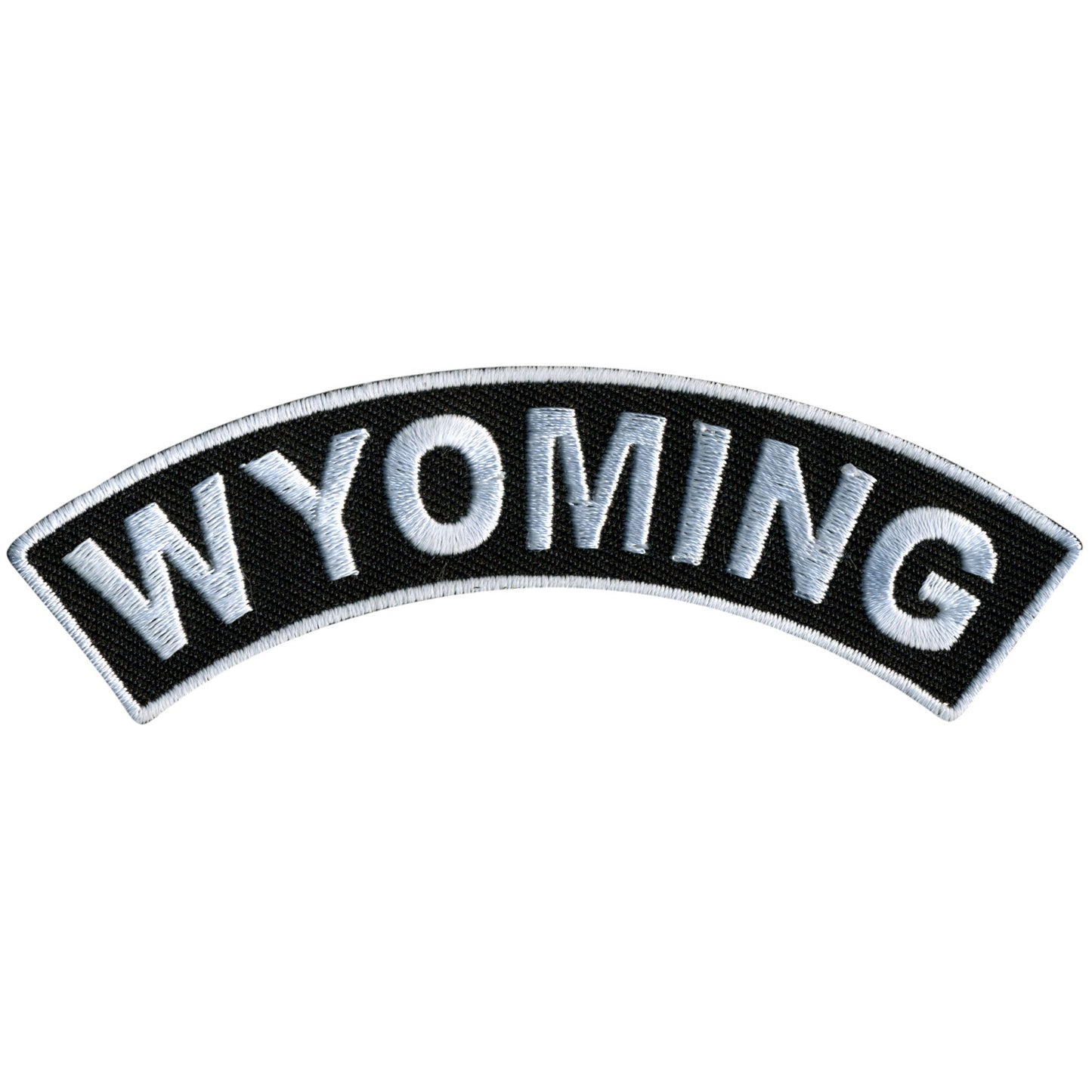 Hot Leathers Wyoming 4” X 1” Top Rocker Patch