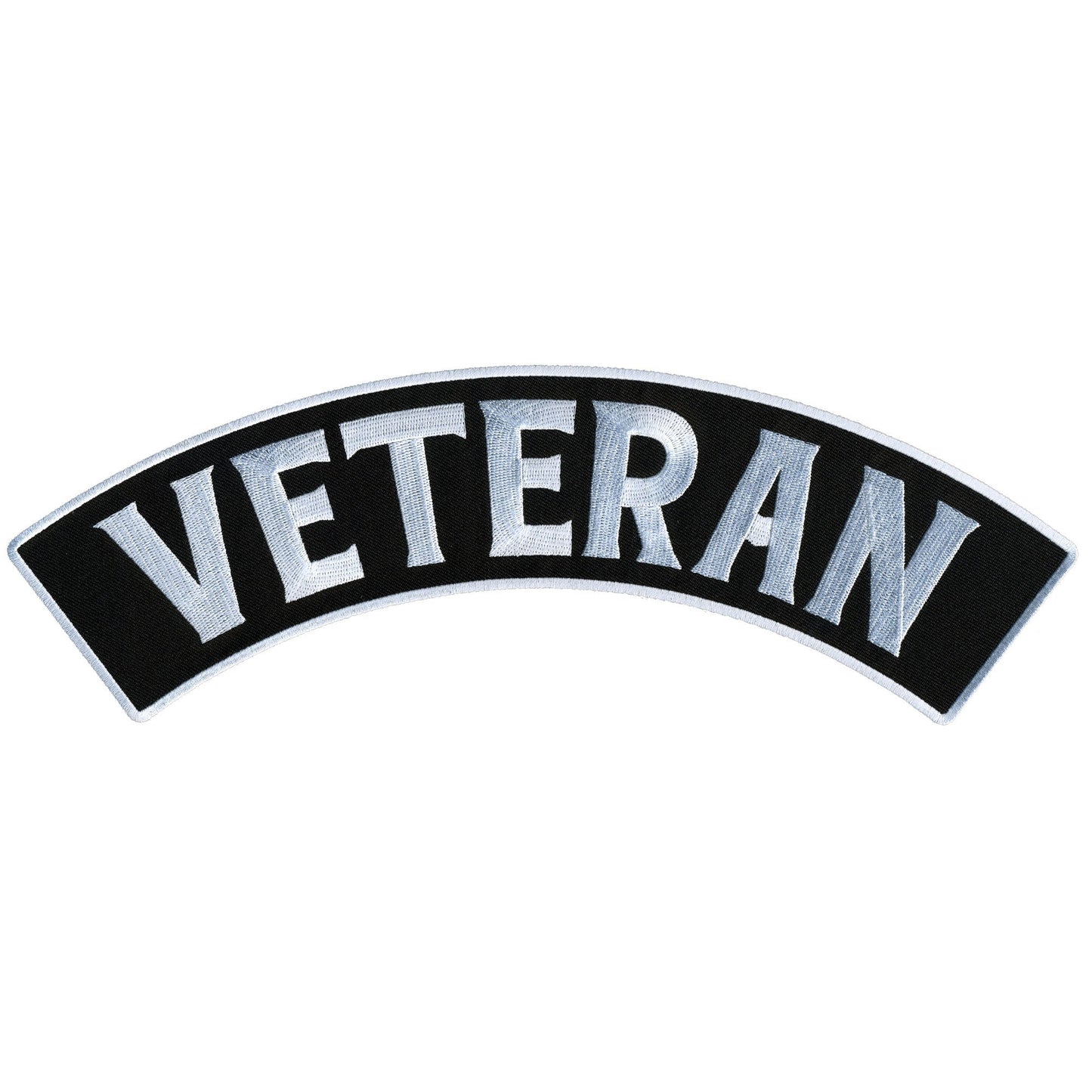 Hot Leathers Veteran 12” X 3” Top Rocker Patch