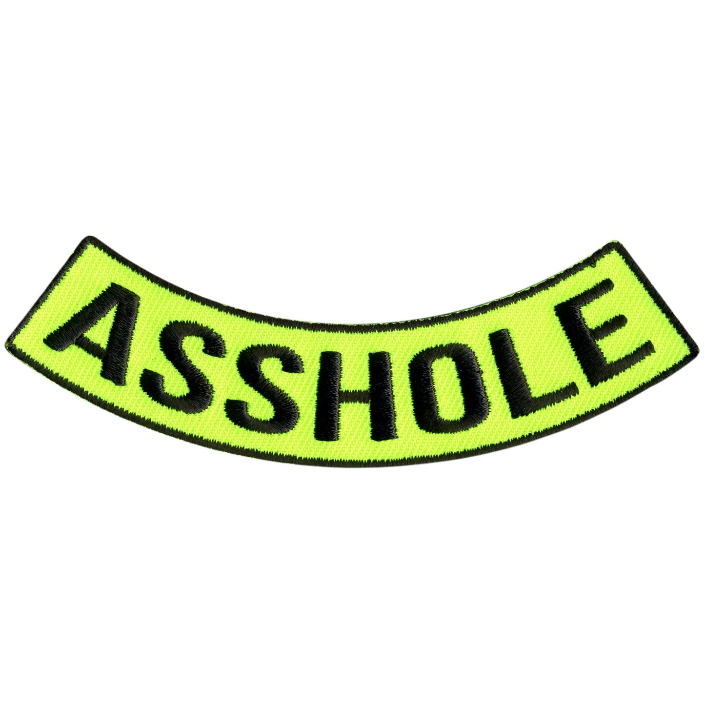 Hot Leathers Asshole 4” X 1” Bottom Rocker Patch