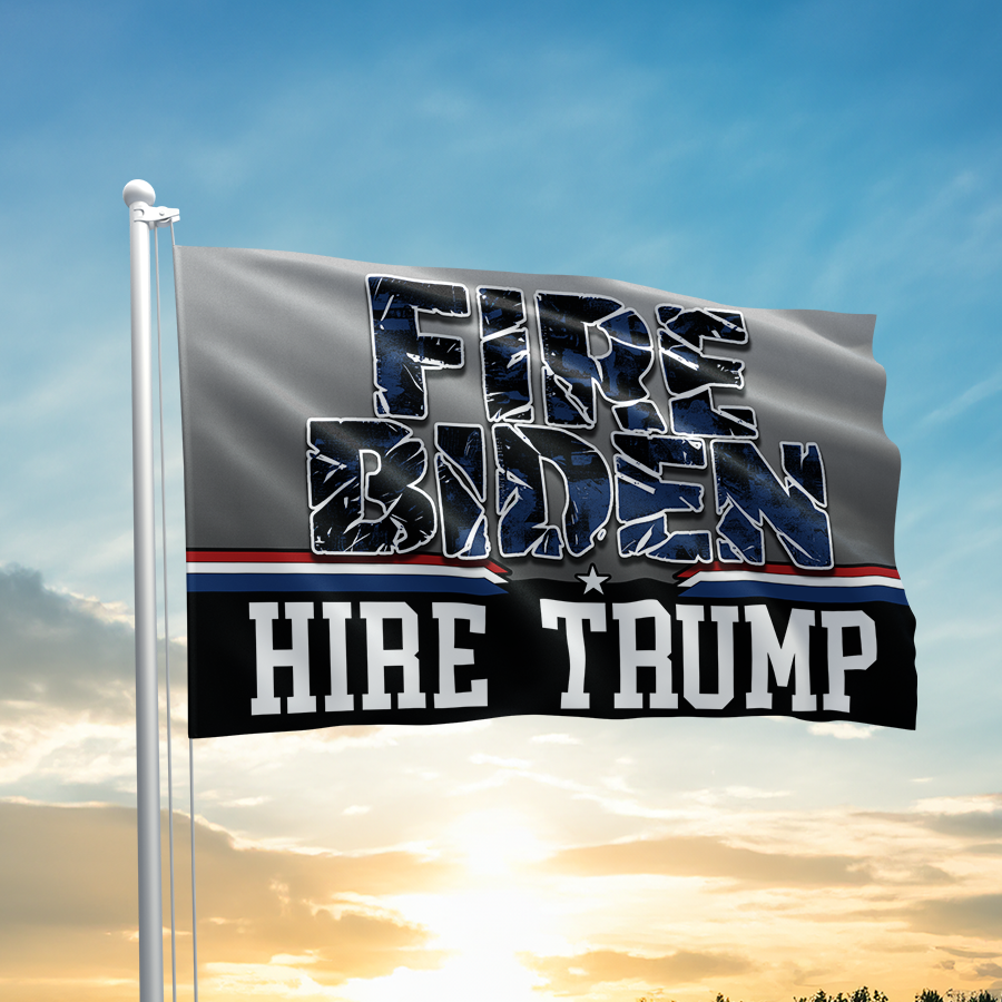 Fire Biden Hire Trump Tattered Flag - 2462
