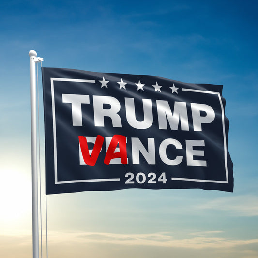 Trump Vance Cross Out Flag - 2820