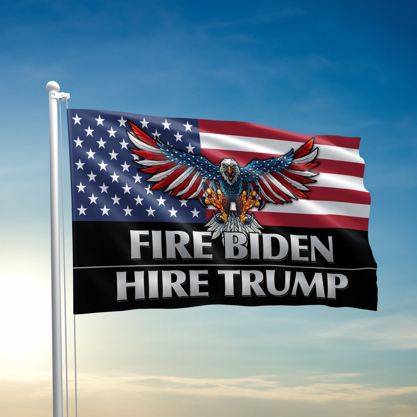 Fire Biden - Hire Trump Flag - 2696