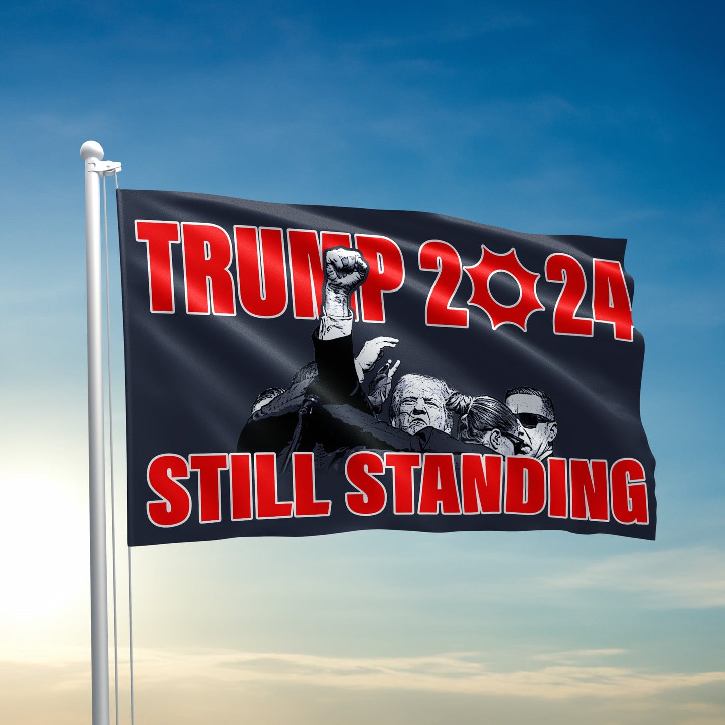 Still Standing Fist Flag - 2749
