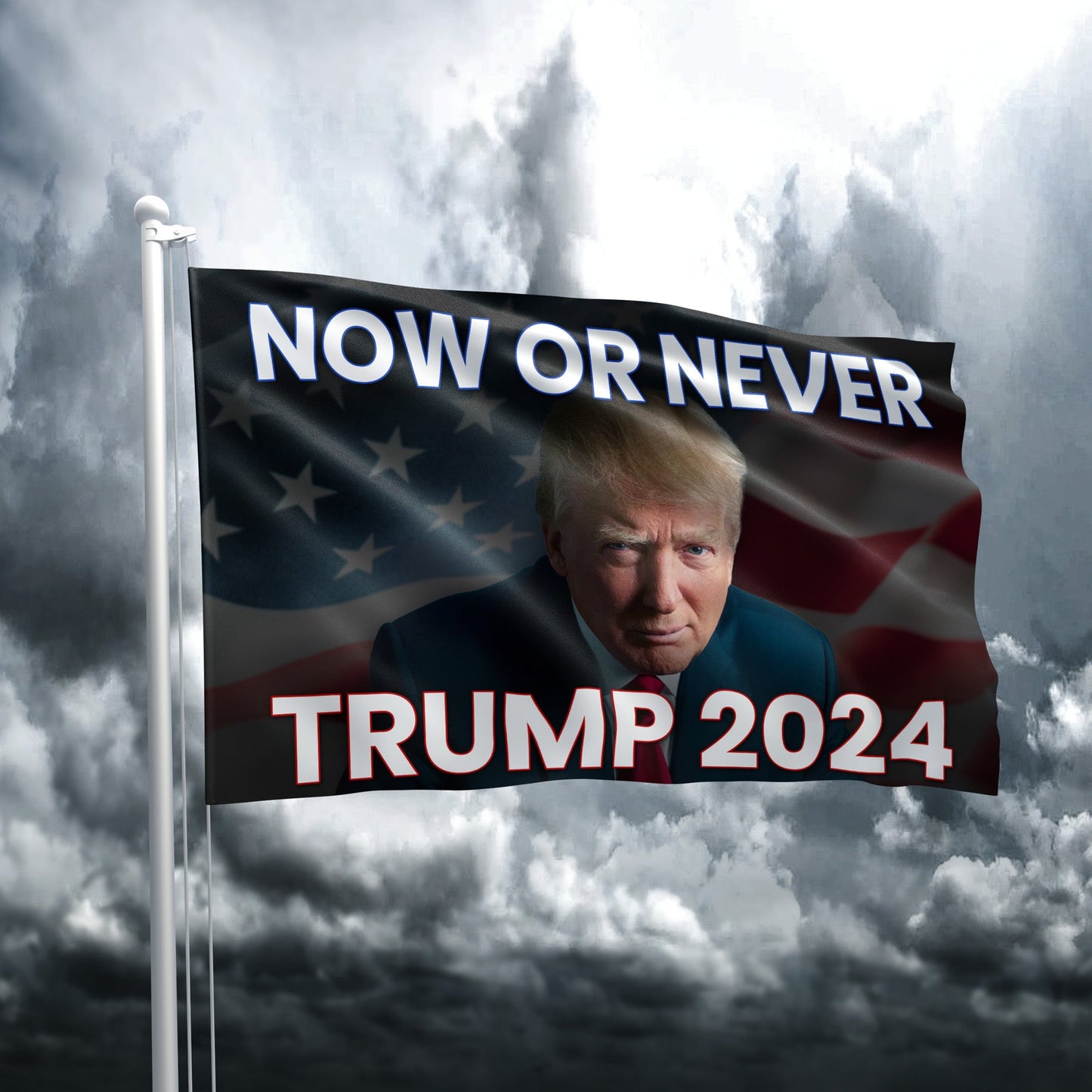 Now Or Never Trump 2024 Flag