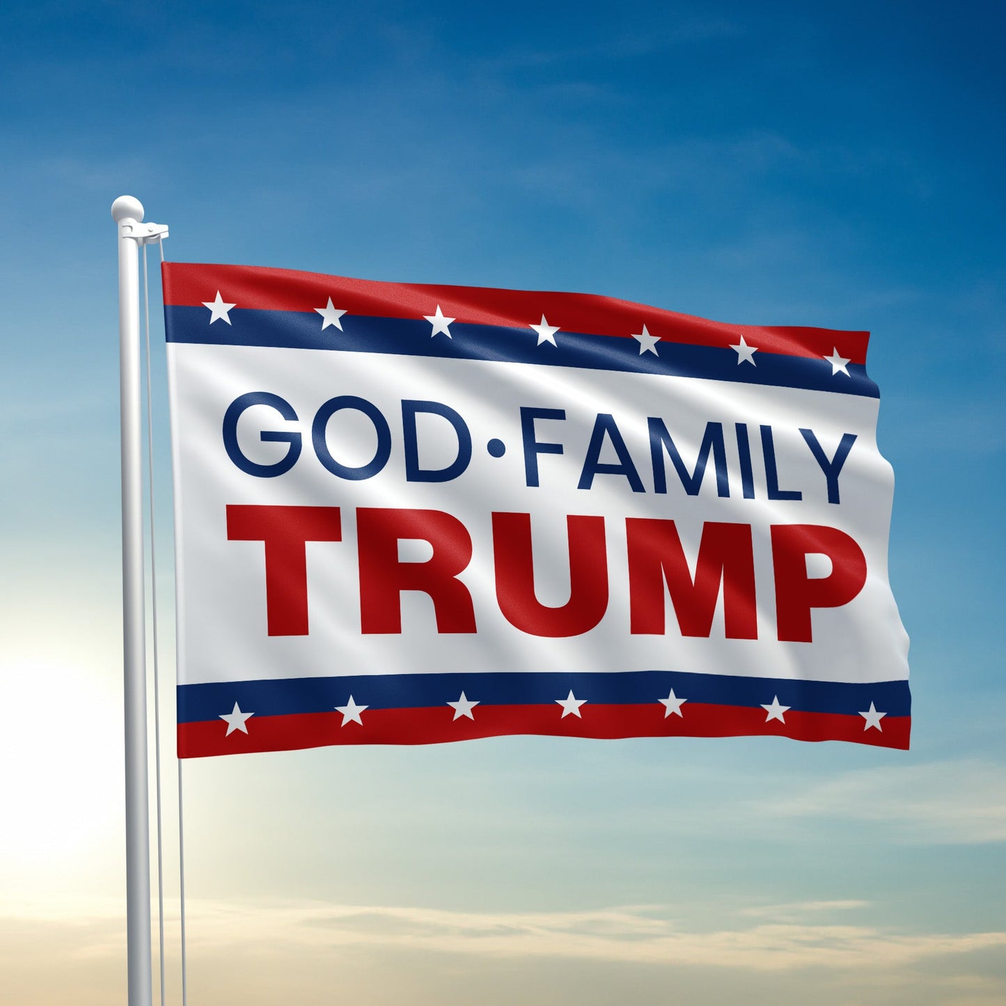 God Family Trump Flag - 2936