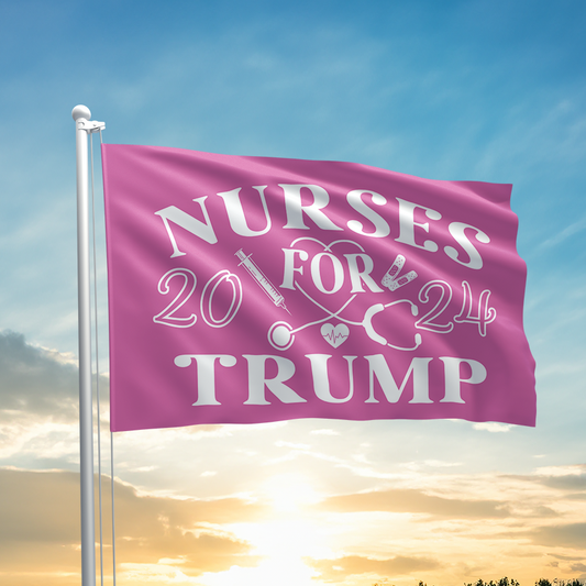 Nurses For Trump 2024 Flag - 2077
