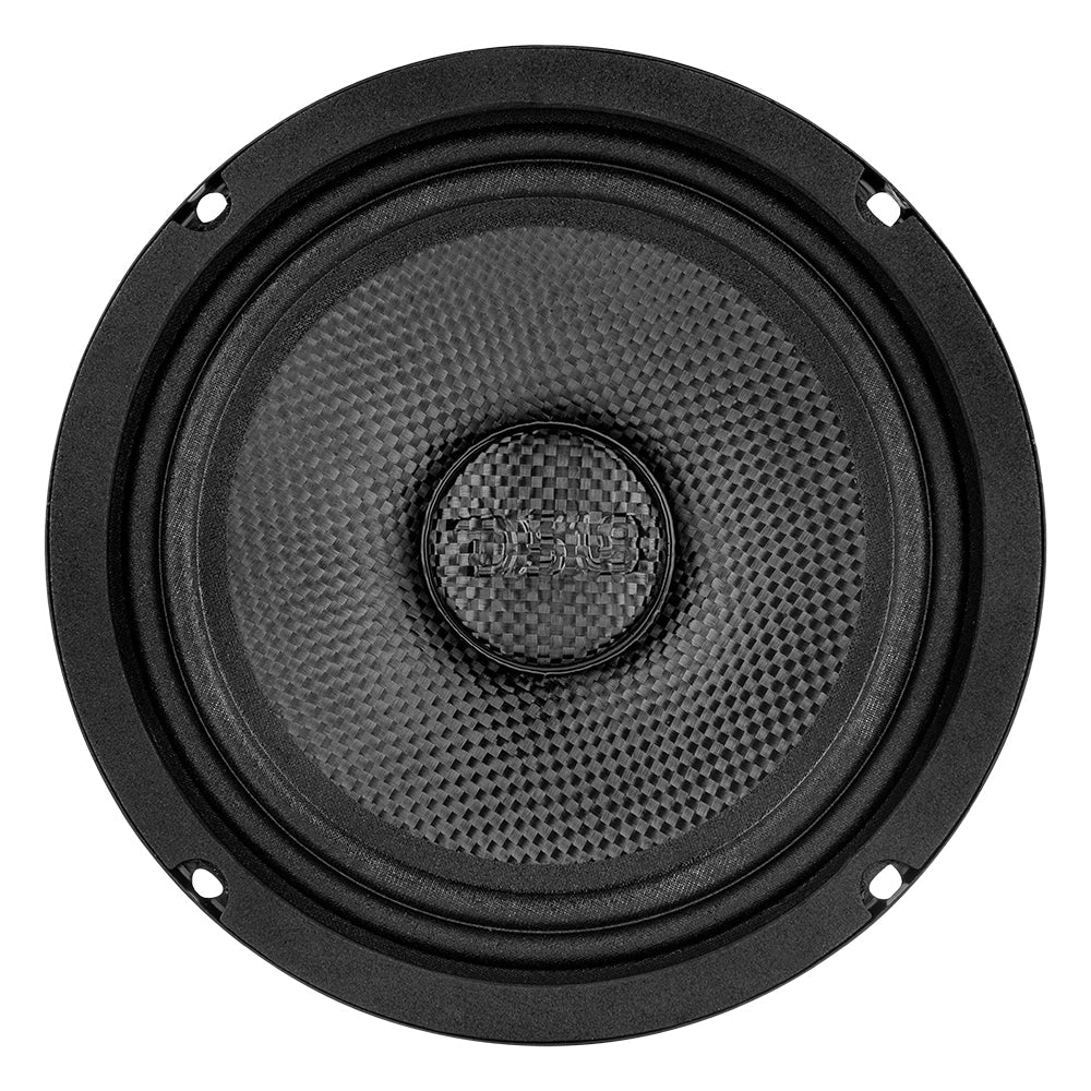 DS18 PRO 6.5” Shallow Mid-Bass Loudspeaker with Carbon Fiber Water-Resistant Cone | 250W RMS 4-Ohm