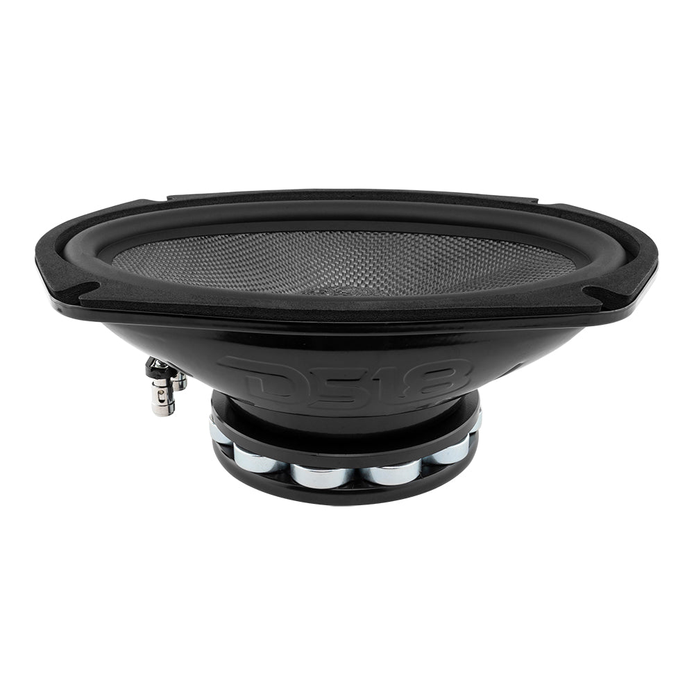 PRO 6x9" Neodymium Carbon Fiber Water resistant Cone Mid-Bass Loudspeaker 300 Watts Rms 4-Ohm
