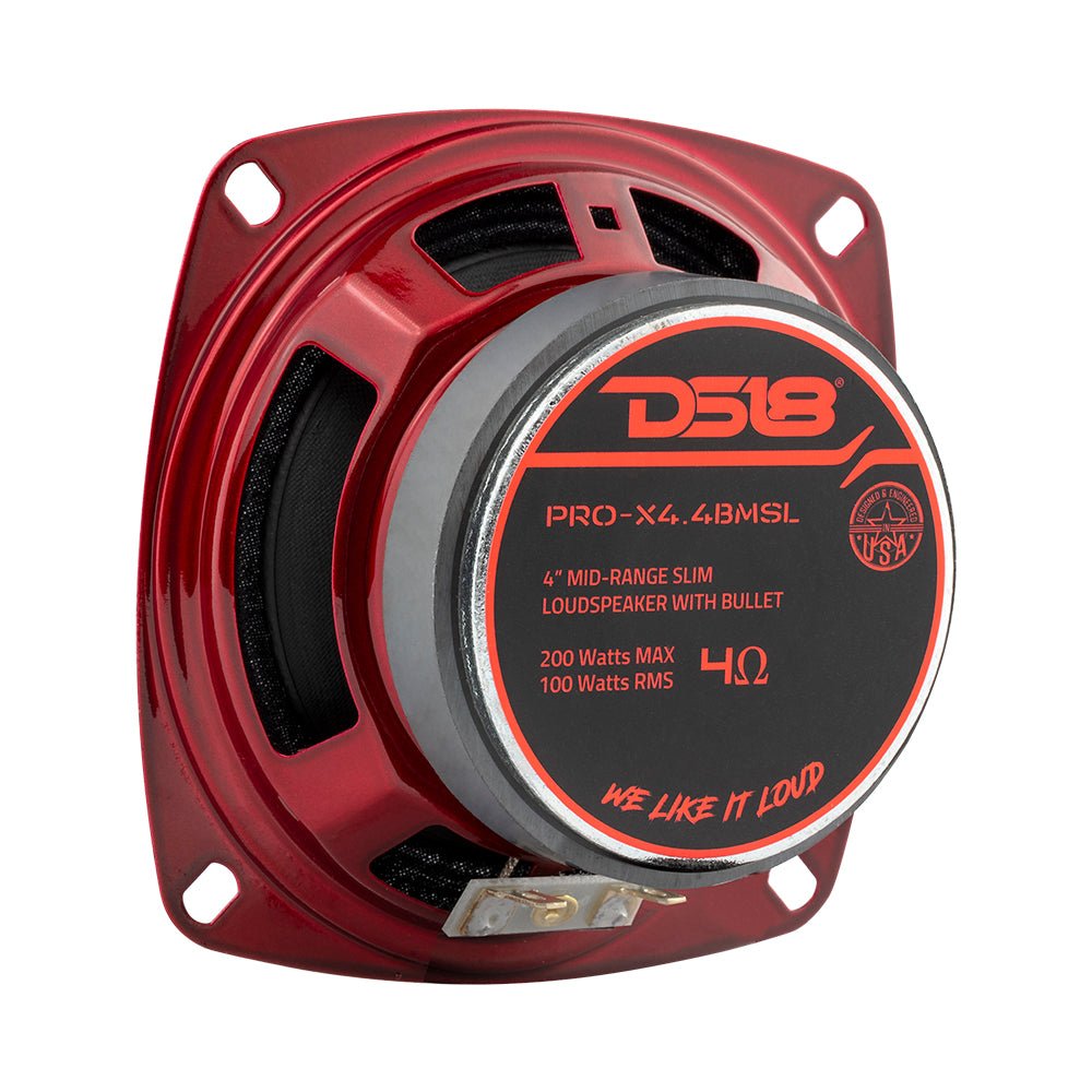 PRO-X 4" Shallow Mid-Range Bullet Loudspeaker | 100W RMS 4-Ohm