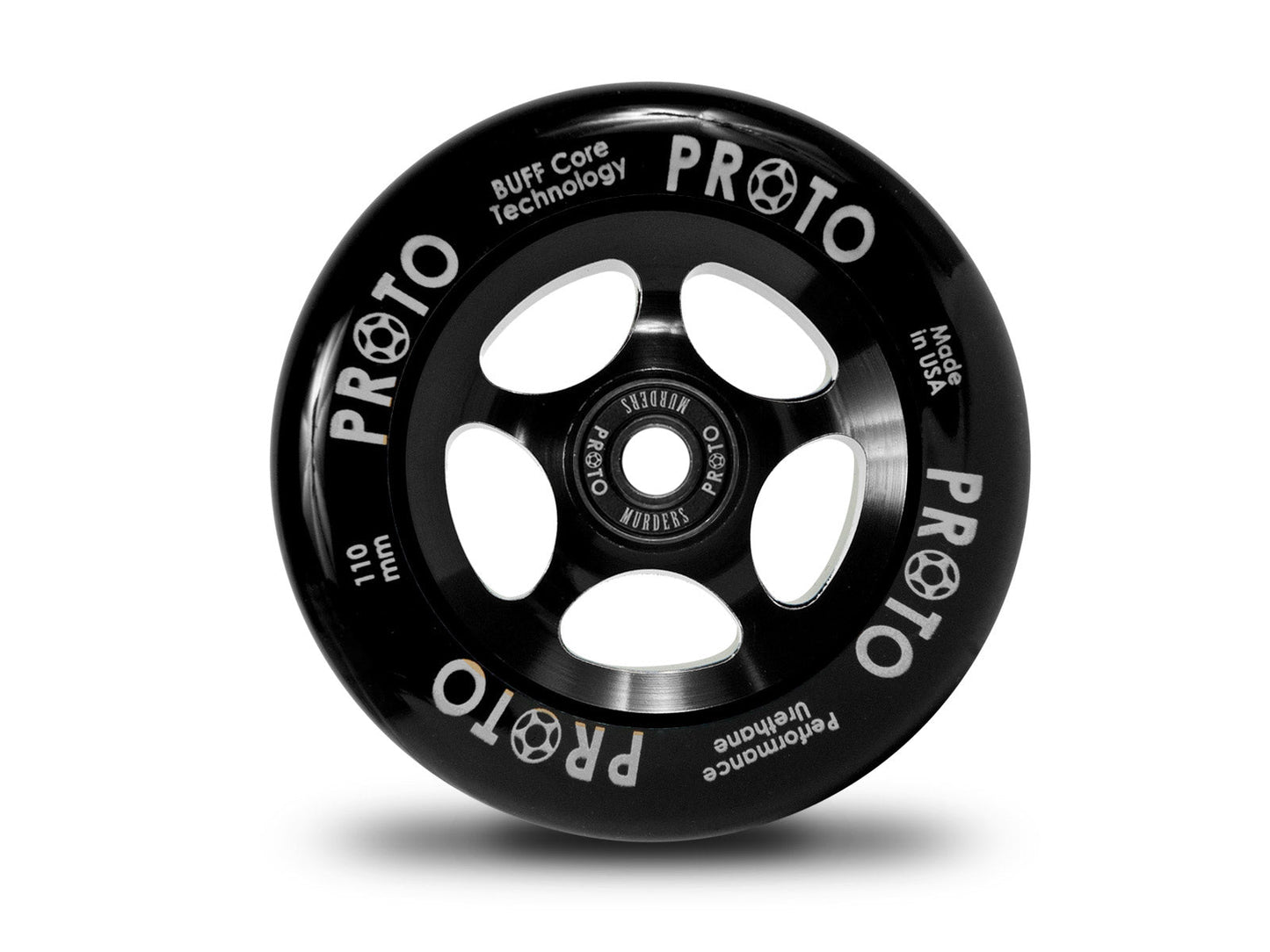 Proto Classic Sliders Wheels 110mm - Black on Black (Pair)