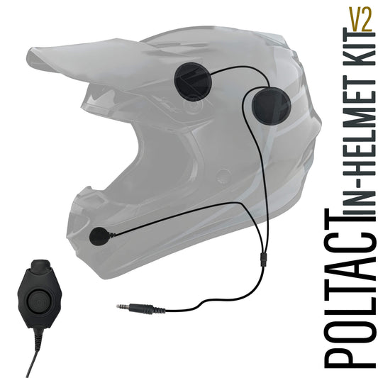 Tactical In Helmet & Push To Talk Kit - Motorola: APX (Apex) Series, XPR Series, SRX2200, & More
