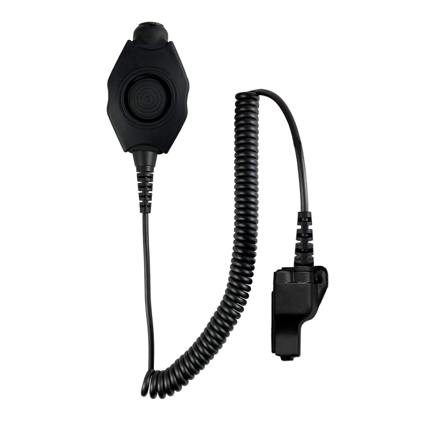 Tactical Radio Adapter/PTT for Headset: US/Civilian/"Peltor" Wiring, Select ComTac III, XPI Models & Select Helicopter Headsets - EF Johnson: All 51, 5000, 5100, 7700, 8100 Series, Ascend, Kenwood VP400, VP600, VP900 & More