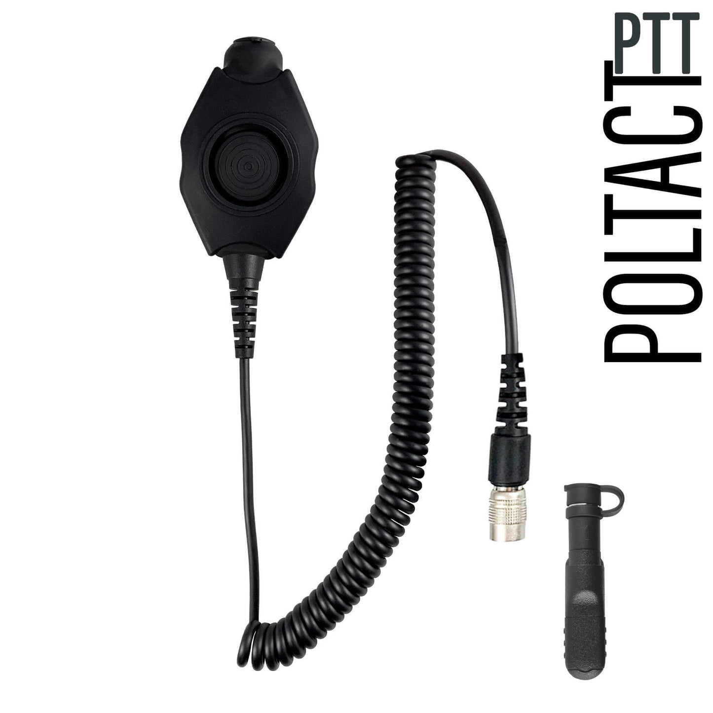 Tactical Radio Adapter/PTT for Headset w/ Quick Disconnect(Hirose): NATO/Military Wiring, Gentex, Ops-Core, OTTO, 3M Peltor ComTac, XPI, Helicopter, & More - Motorola: R5, XPR3300/XPR3300, XPR3500/XPR3500e, DP3441, DP3661, DP2400/e, DP2600/e & More