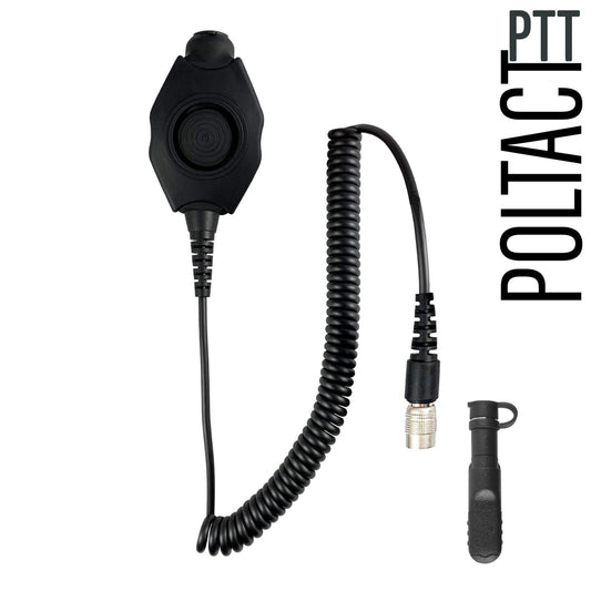 Tactical Radio Amplified PTT for Headset w/ Quick Disconnect(Hirose): US/Civilian/"Peltor" Wiring, Select ComTac III, XPI Models & Select Helicopter Headsets - Motorola: R5, XPR3000, DP3441, DP3661, DP2400/e, DP2600/e, XiR P6600, MTP3100, DEP550 & More