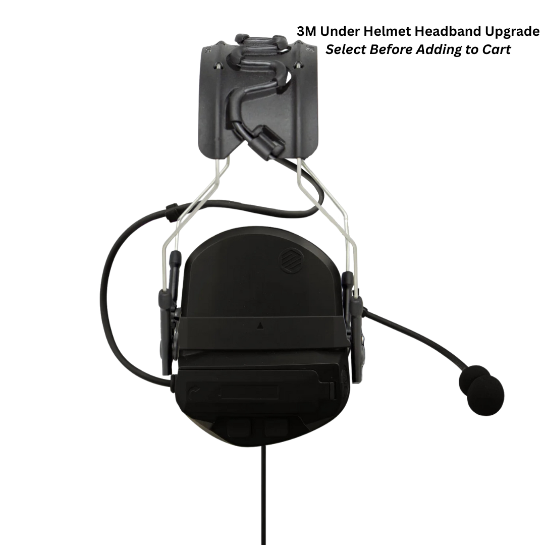 PolTact V2 Tactical Comms Helmet Headset w/ Active Hearing Protection - Motorola: XTS Series, HT/JT1000, MT/MTS2000, MTX838/900/8000/9000, PR1500 & More