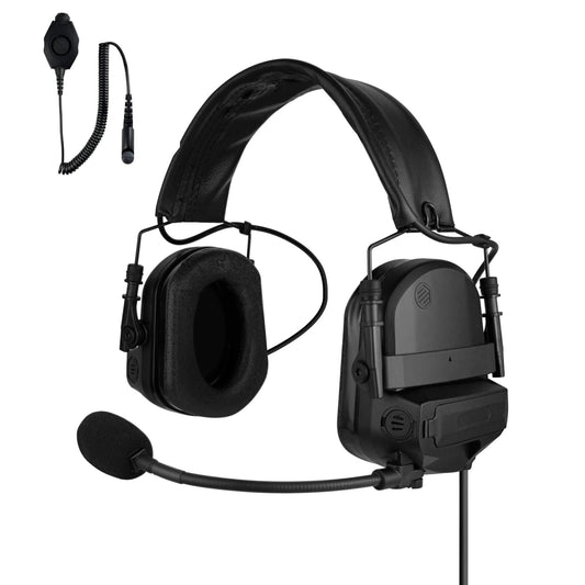 PolTact V2 Tactical Comms Helmet Headset w/ Active Hearing Protection - Harris: XL-150/P, XG-100/P, XL-185/P/Pi, XL-200/P/Pi, XL-400