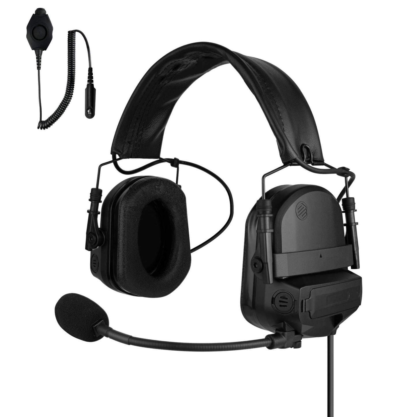 PolTact V2 Tactical Comms Helmet Headset w/ Active Hearing Protection - Motorola: HT750/1250/1550, MTX850/950/960/8250/9250, PR860 & More