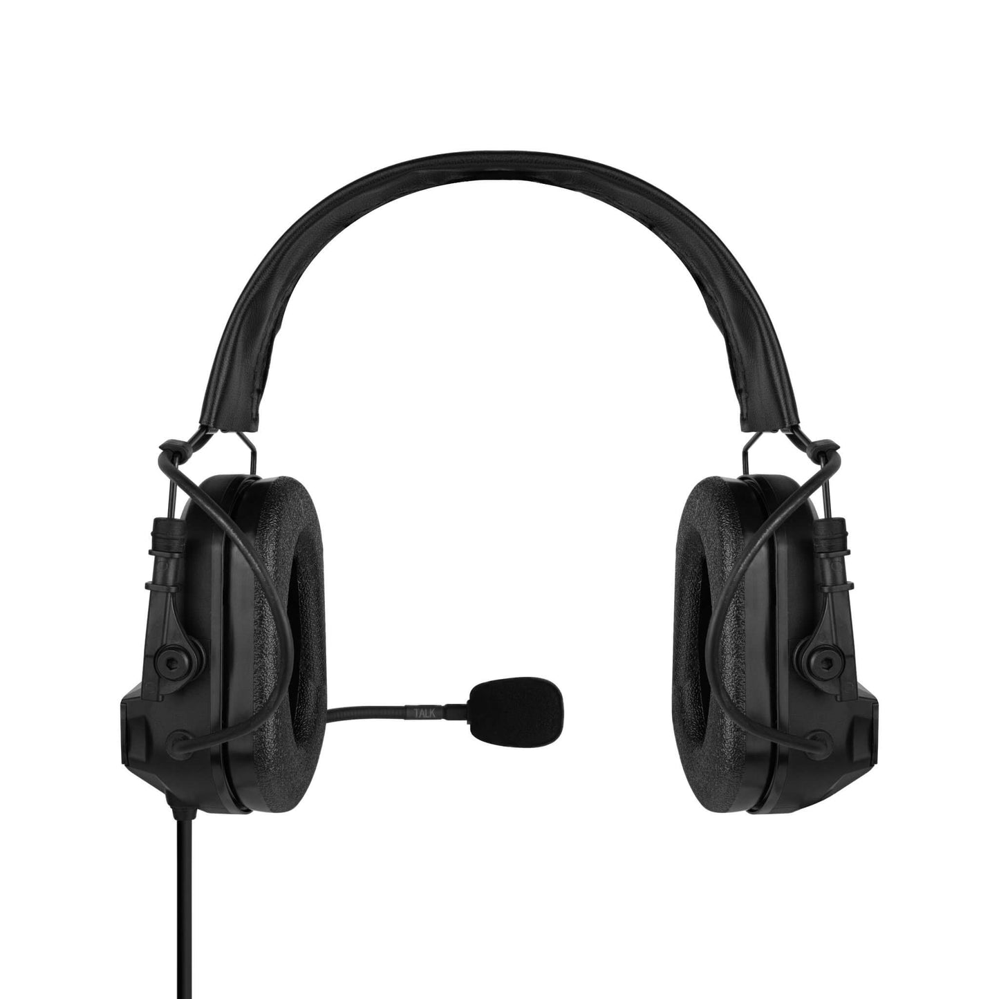 PolTact V2 Tactical Comms Helmet Headset w/ Active Hearing Protection & Quick Disconnect (Hirose) Adapter - Harris/Tait TP3000/7110/7100/8000/9000 Series