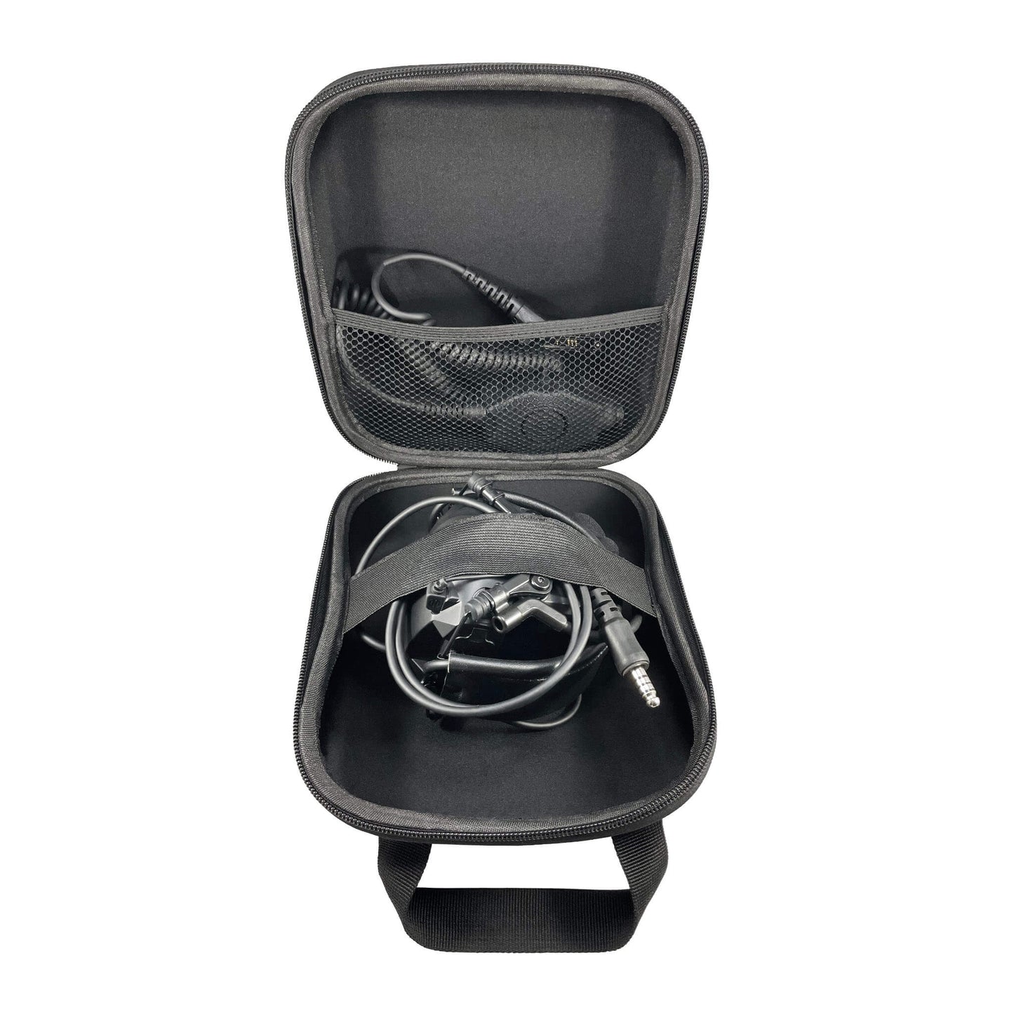 PolTact V2 Tactical Comms Helmet Headset w/ Active Hearing Protection & Quick Disconnect (Hirose) Adapter - Harris/Tait TP3000/7110/7100/8000/9000 Series