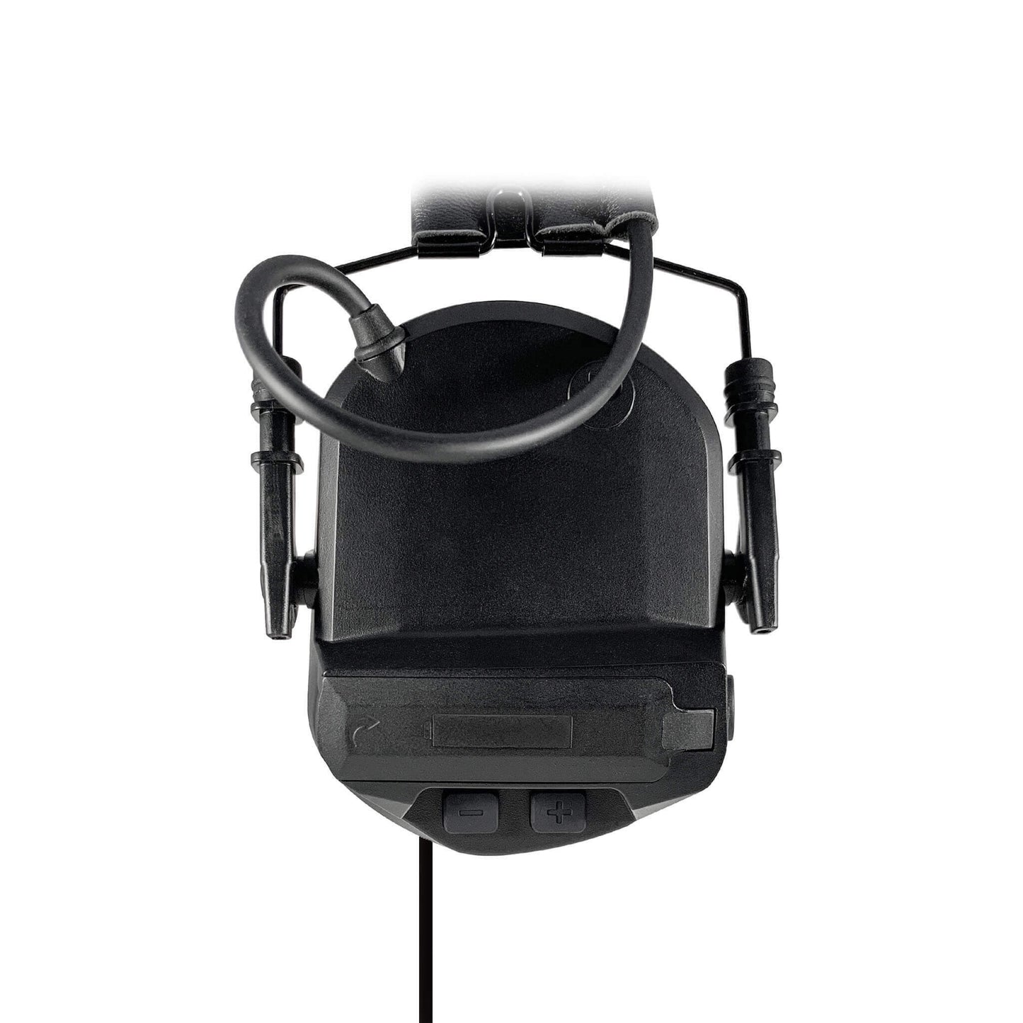 PolTact V1 Tactical Comms Headset w/ Active Hearing Protection & Quick Disconnect (Hirose) Adapter - EF Johnson VP5000 VP6000 VP8000 Series
