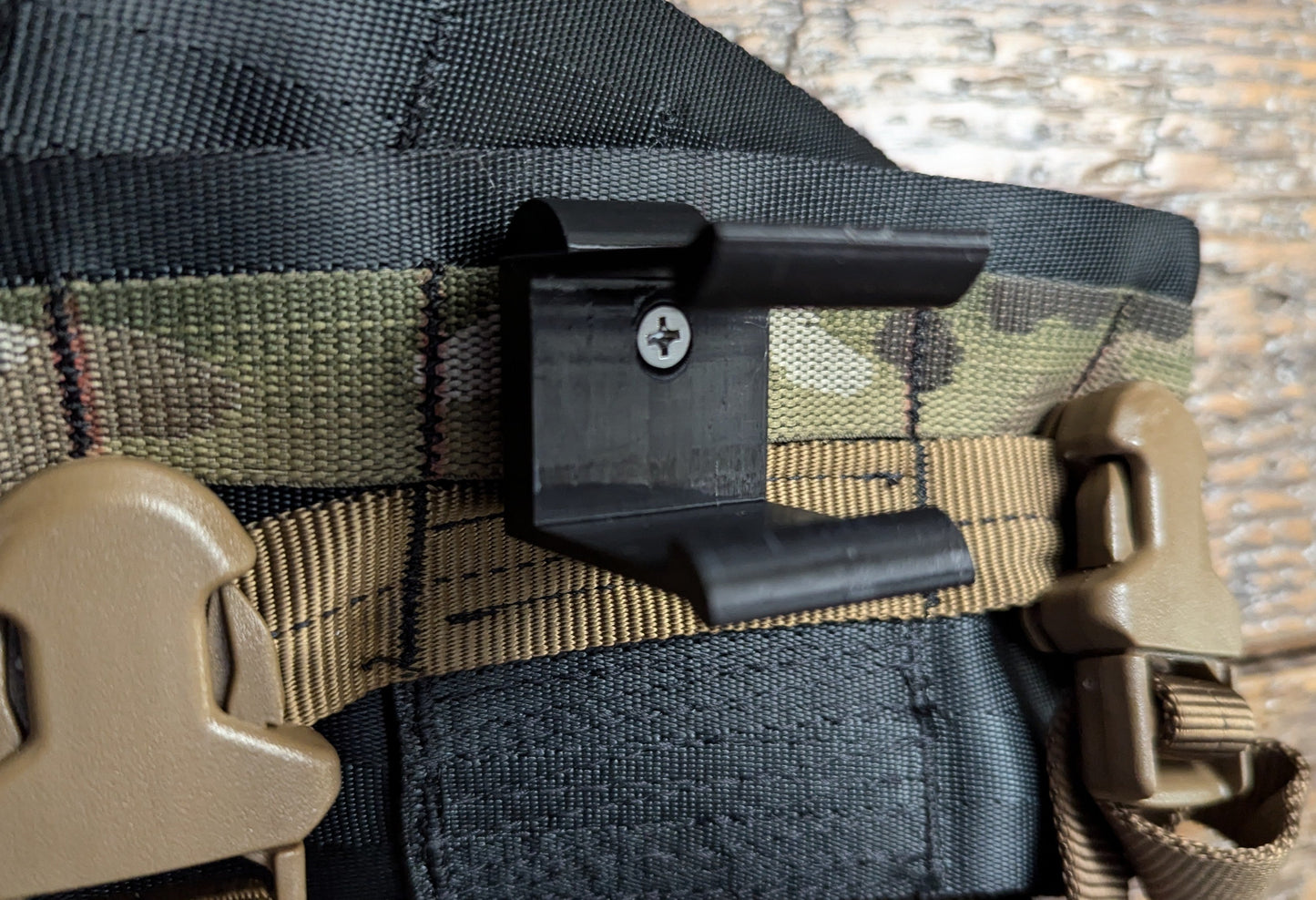 Climbing Stick Molle Caddy for 1" Square Tubing for Saddle Hunting