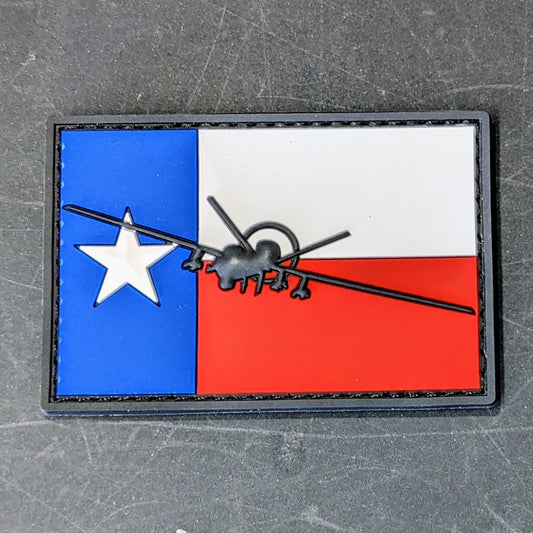 MQ-9 Reaper Texas Flag Patch - PVC/Rubber