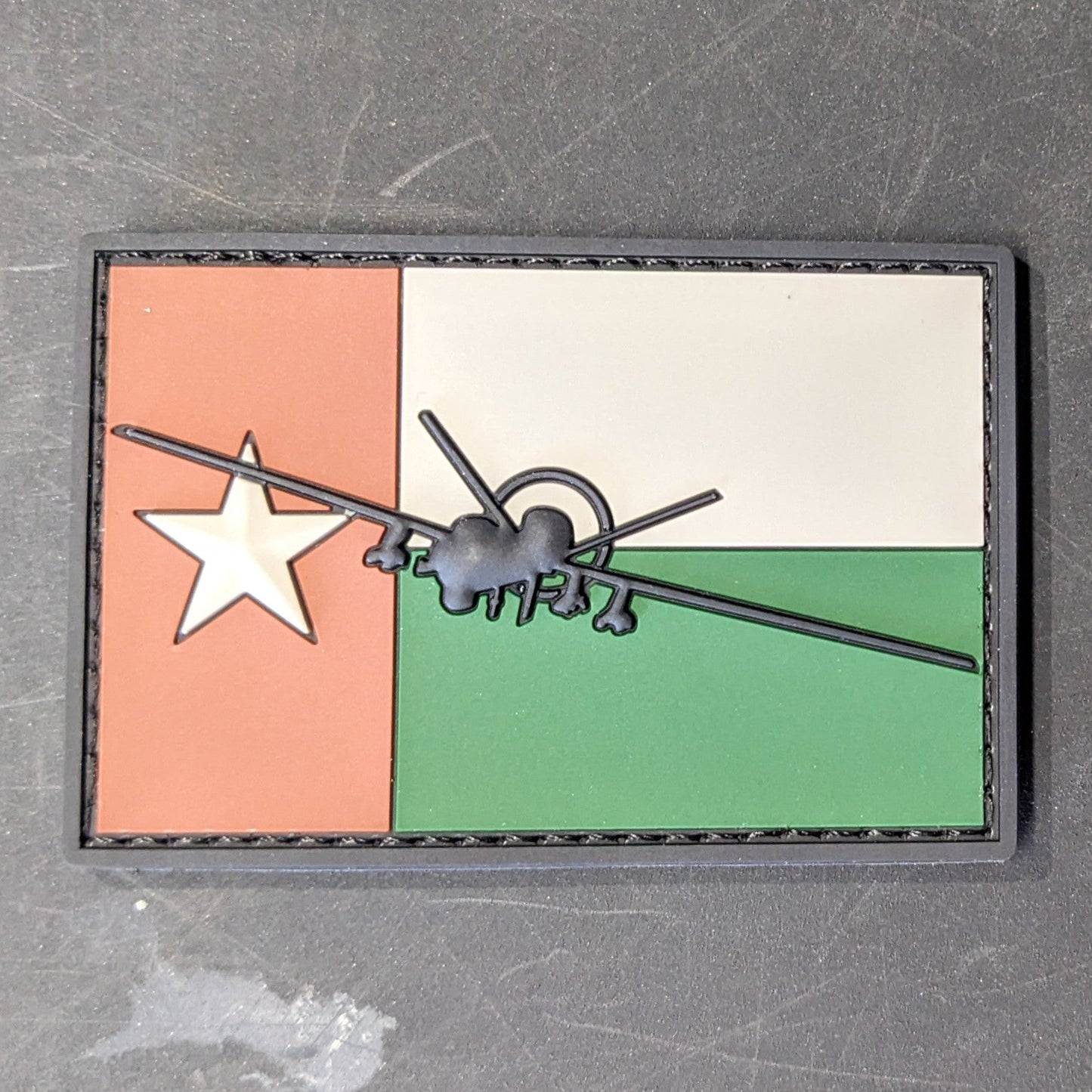 MQ-9 Reaper Texas Flag Patch - PVC/Rubber