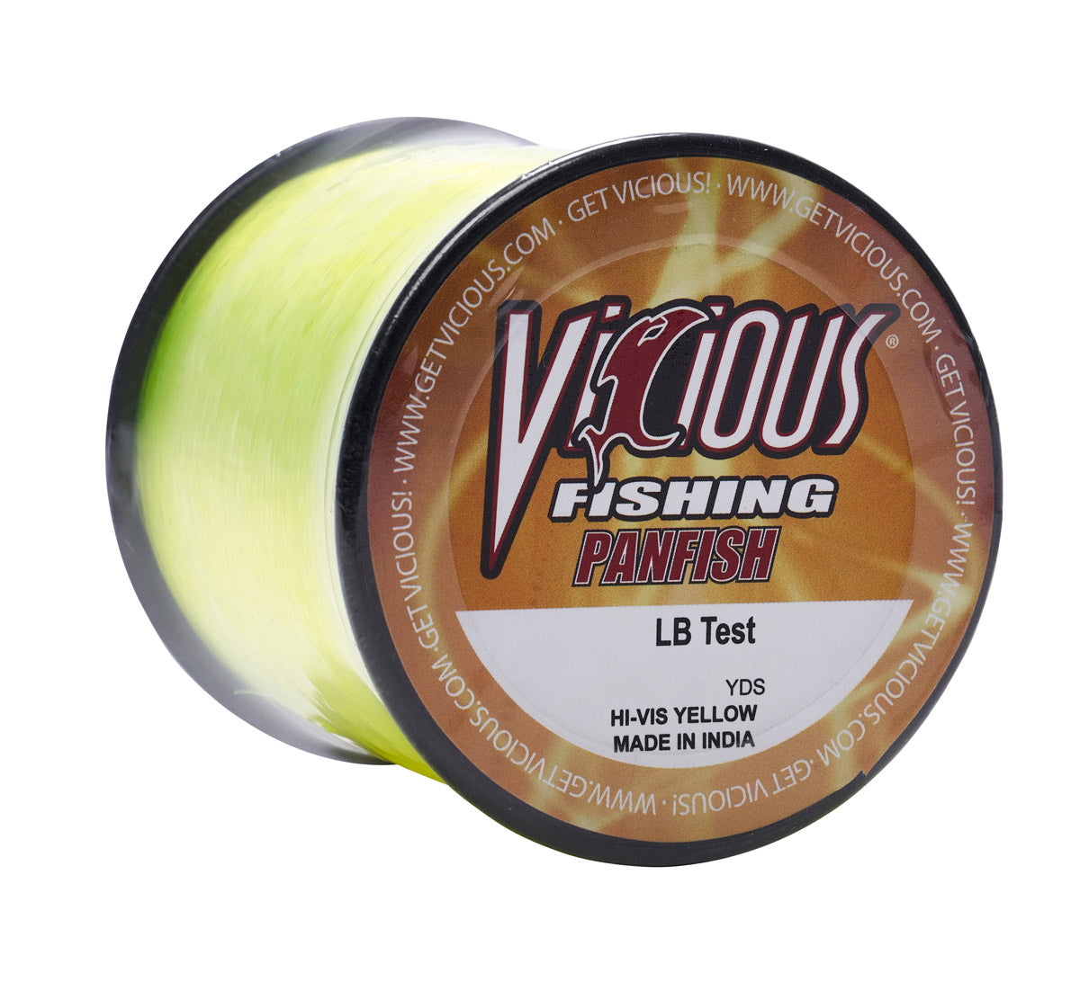 Vicious Panfish Hi-Vis Yellow Mono - 2 Lb Test
