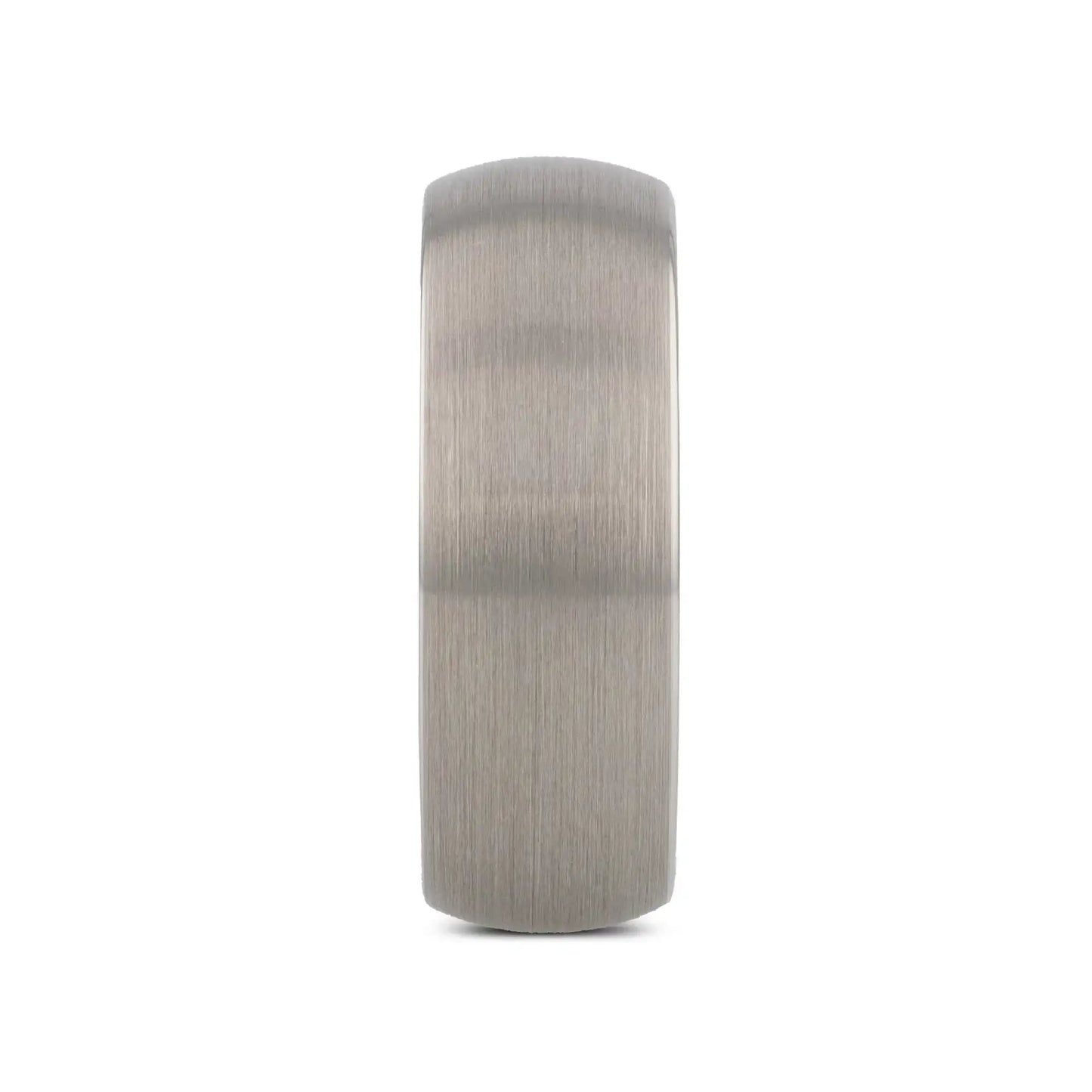 PYTHIUS Domed Brush Finished White Tungsten Ring - 2mm - 8mm