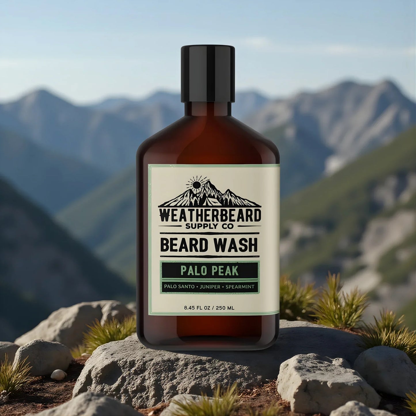Palo Peak Beard Wash - Palo Santo, Juniper Berry, Spearmint