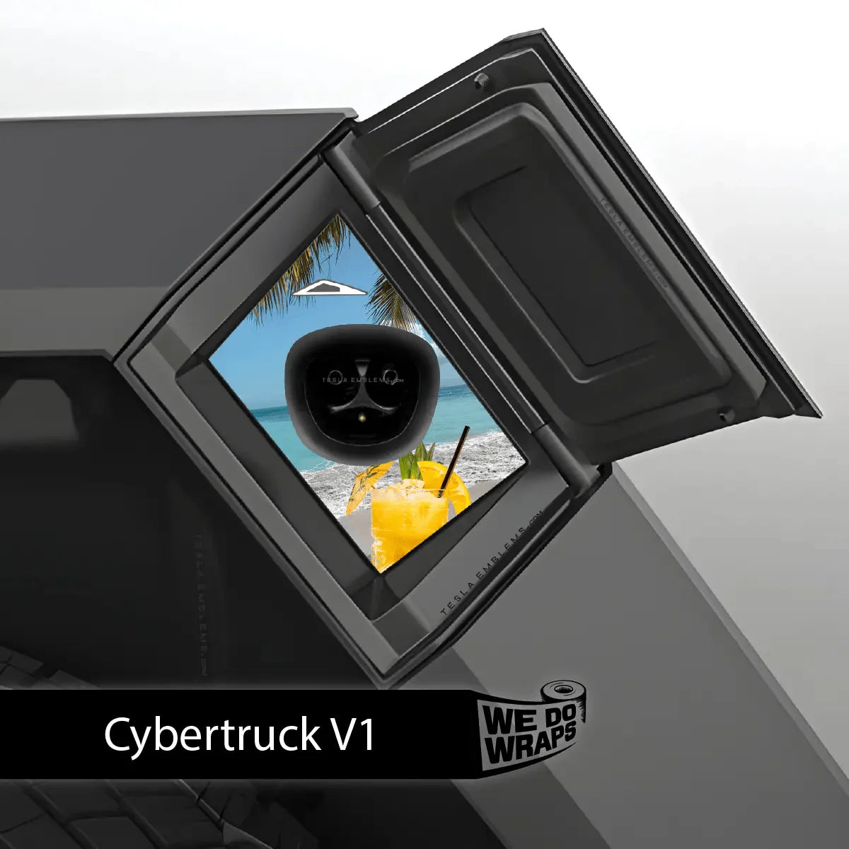 Paradise Tesla Charge Port Wrap | Cybertruck