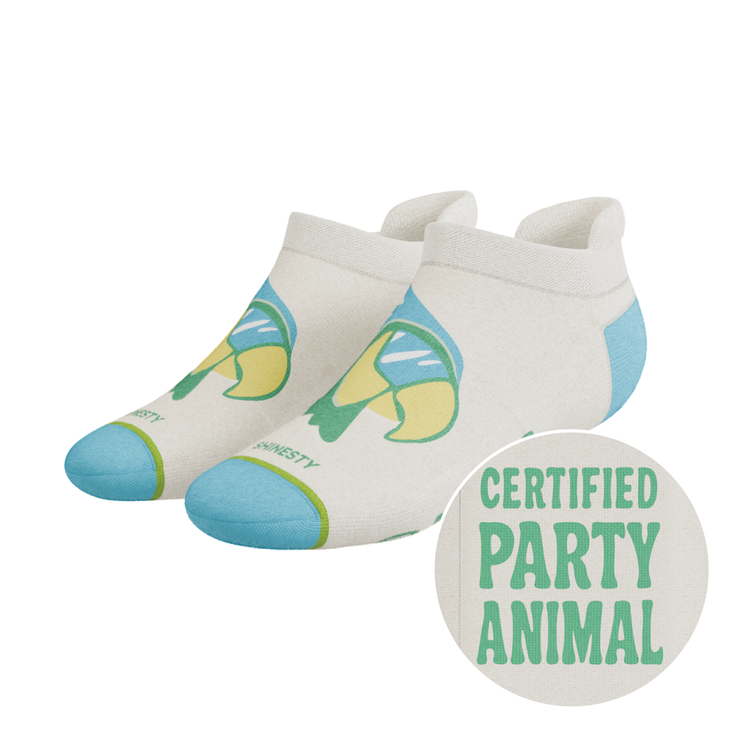 The Party Animal | Shinesty x Margaritaville® Heel Hammock™ Ankle Socks