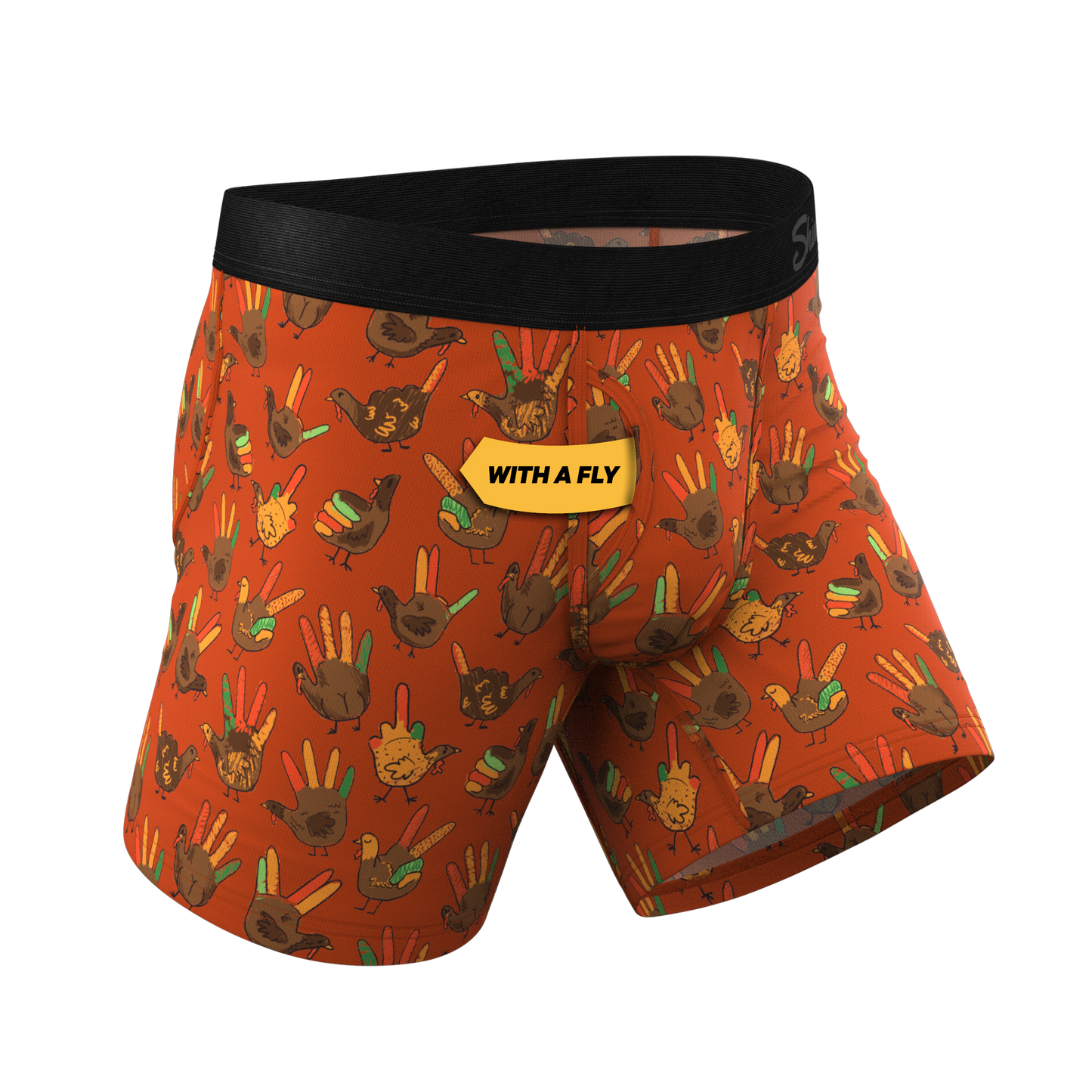 The Party Fowl | Thanksgiving Turkey Ball Hammock® Pouch Underwear With Fly