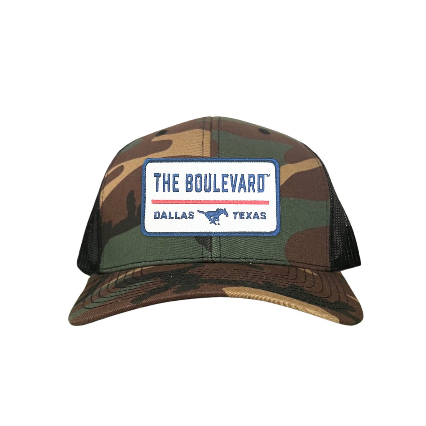 SMU / The Boulevard Rectangle Patch / Mesh Snap Back / 127 / SMU004