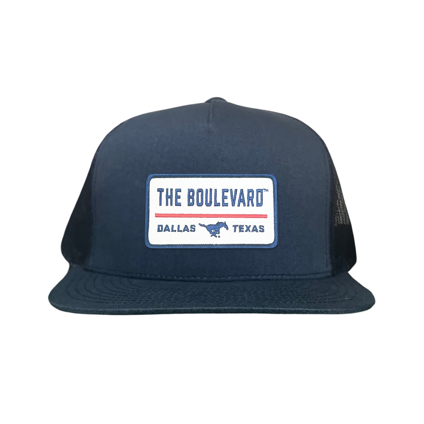 SMU / The Boulevard Rectangle Patch / Mesh Snap Back / 127 / SMU004