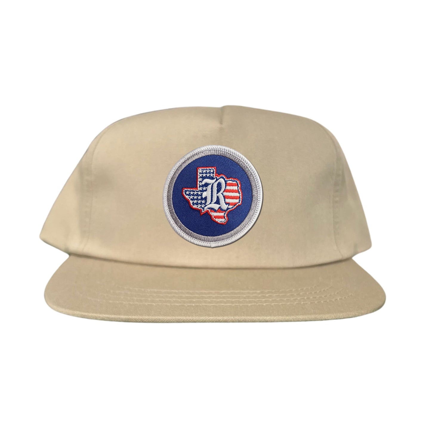 Rice University / State of Texas American Flag Circle Patch / Curved Bill Mesh Snapback / 165 / Rice001 / MM