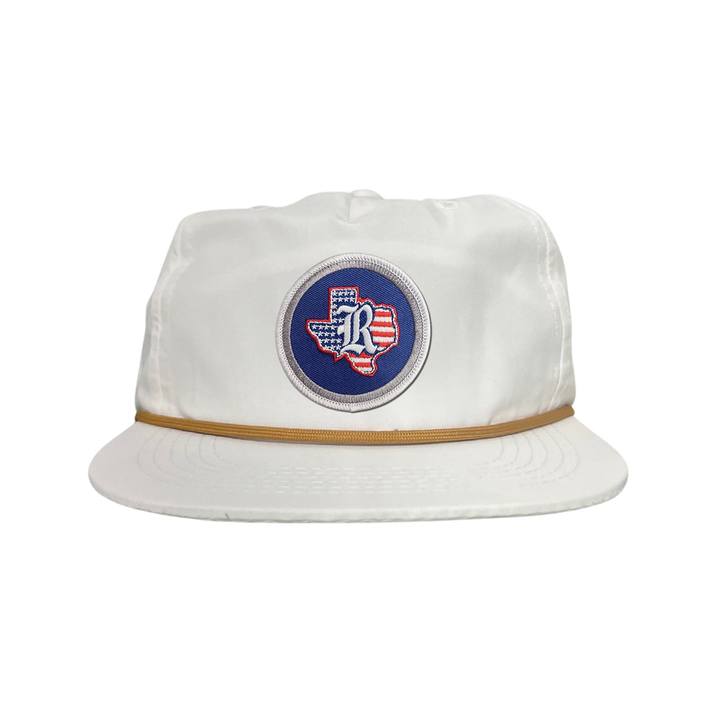 Rice University / State of Texas American Flag Circle Patch / Curved Bill Mesh Snapback / 165 / Rice001 / MM
